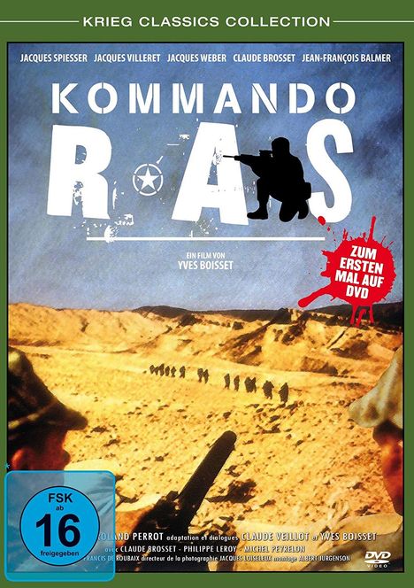 Kommando R.A.S., DVD