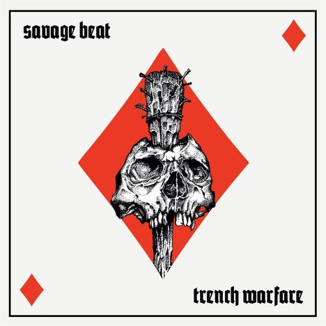 Savage Beat: Trench Warfare (Clear W/ Red &amp; Black Splatter Vinyl) (45 RPM), LP