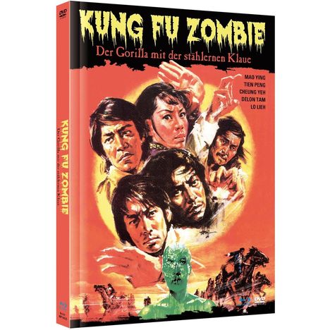 Kung Fu Zombie - Der Gorilla mit der stählernen Klaue (Blu-ray &amp; DVD im Mediabook), 1 Blu-ray Disc und 1 DVD