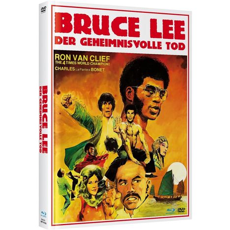 Bruce Lee - Der geheimnisvolle Tod (Blu-ray &amp; DVD im Mediabook), 1 Blu-ray Disc und 1 DVD