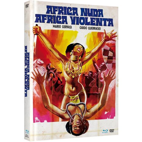 Africa Nuda, Africa Violenta (Blu-ray &amp; DVD im Mediabook), 1 Blu-ray Disc und 1 DVD