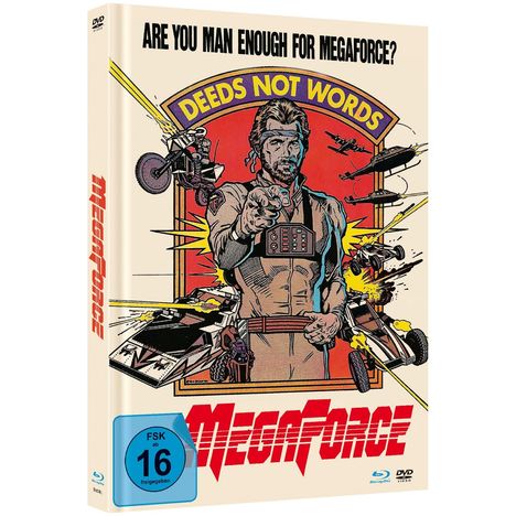 Megaforce (Blu-ray &amp; DVD im Mediabook), 1 Blu-ray Disc und 1 DVD