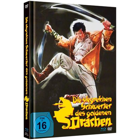 Die siegreichen Schwerter des goldenen Drachen (Blu-ray &amp; DVD im Mediabook), 1 Blu-ray Disc und 1 DVD