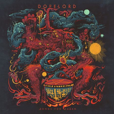Dopelord: Songs For Satan (Cold Day In Hell Edition) (Blue Marbled Vinyl), LP