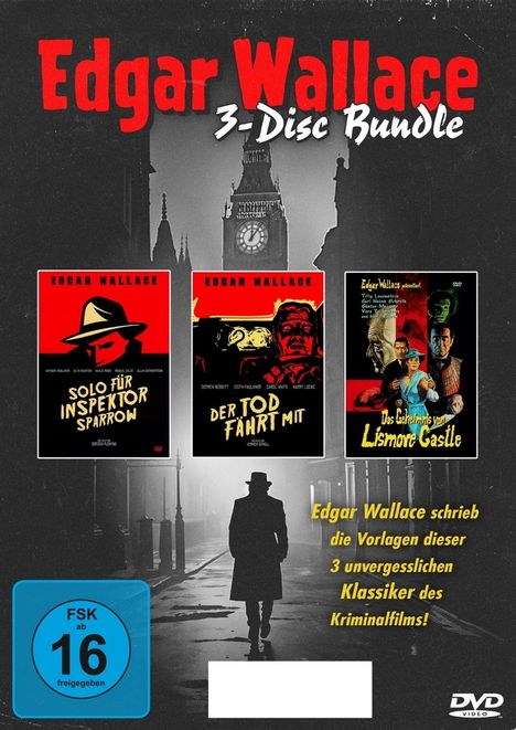 Edgar Wallace (3 Disc-Bundle), 3 DVDs