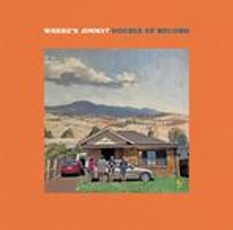 Text: "WHERE'S JENNY? NOGGLE BY NOGGLE." Illustration: Haus, Auto, Personen im Gespräch, Landschaft mit Hügeln.