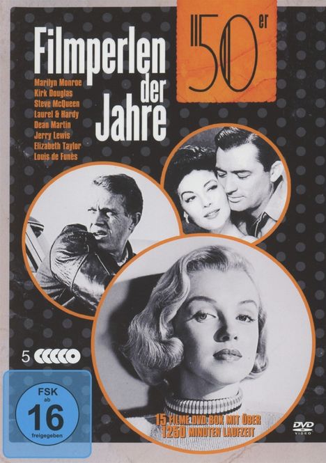 Filmperlen der 50er Jahre (15 Filme auf 5 DVDs), 5 DVDs