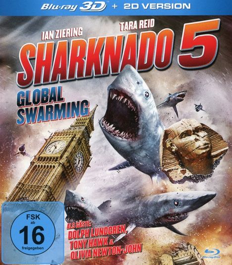 Sharknado 5 - Global Swarming (3D Blu-ray), Blu-ray Disc