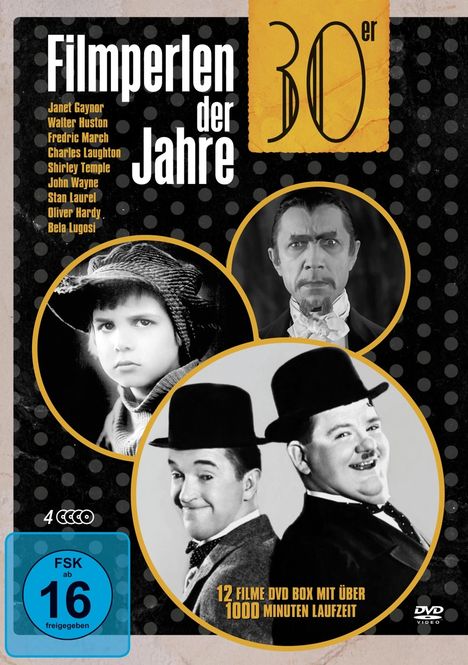 Filmperlen der 30er Jahre (12 Filme auf 4 DVDs), 4 DVDs