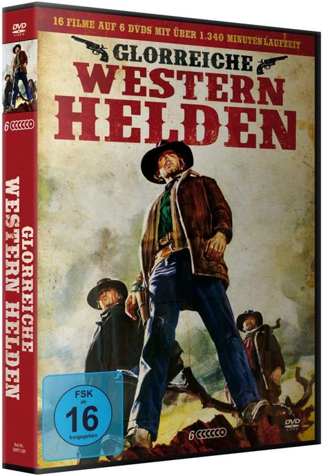 Glorreiche Westernhelden (16 Filme auf 6 DVDs), 6 DVDs