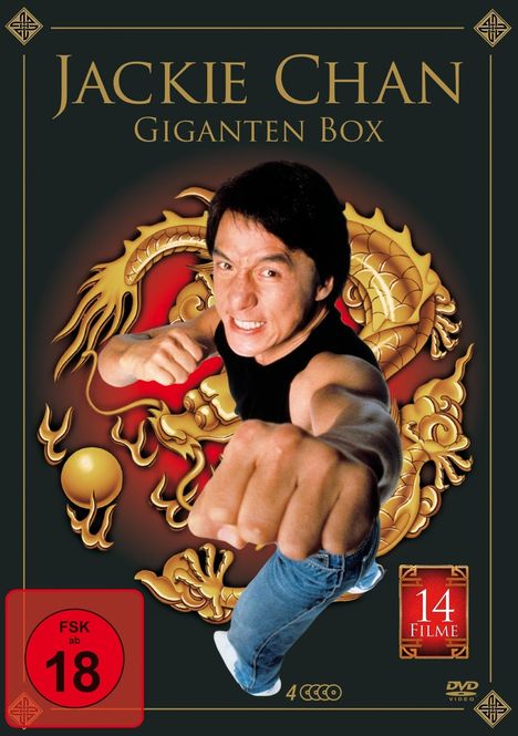 Jackie Chan Gigantenbox (14 Filme auf 4 DVDs), 4 DVDs
