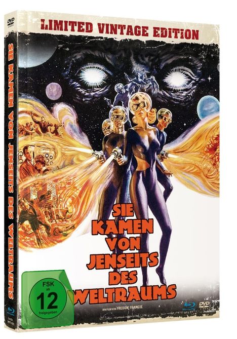 Sie kamen von jenseits des Weltraums (Blu-ray &amp; DVD im Mediabook), 1 Blu-ray Disc und 1 DVD