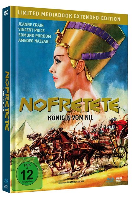 Nofretete - Königin vom Nil (Blu-ray &amp; DVD im Mediabook), 1 Blu-ray Disc und 1 DVD