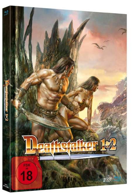 Deathstalker 1 &amp; 2 (Blu-ray im Mediabook), 2 Blu-ray Discs