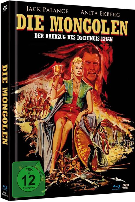 Die Mongolen (Blu-ray &amp; DVD im Mediabook), 1 Blu-ray Disc und 1 DVD