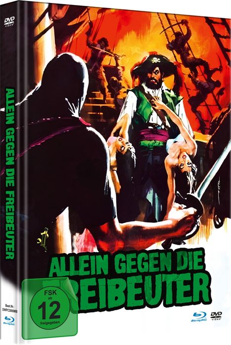 Allein gegen die Freibeuter (Blu-ray &amp; DVD im Mediabook), 1 Blu-ray Disc und 1 DVD