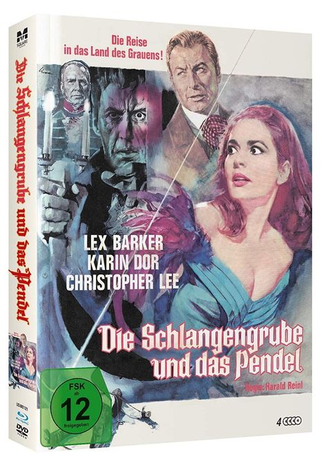 Die Schlangengrube und das Pendel (Blu-ray &amp; DVD im Mediabook), 1 Blu-ray Disc, 2 DVDs und 1 CD