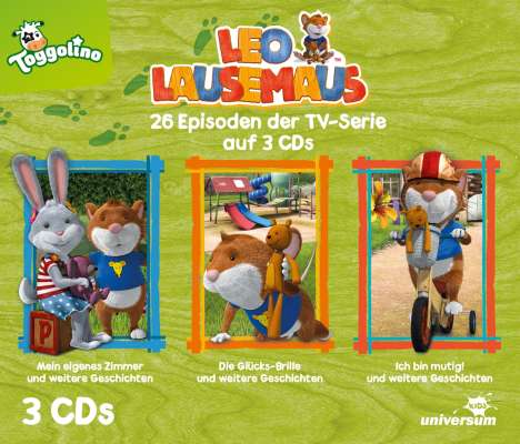 Leo Lausemaus Hörspielbox 3, 3 CDs