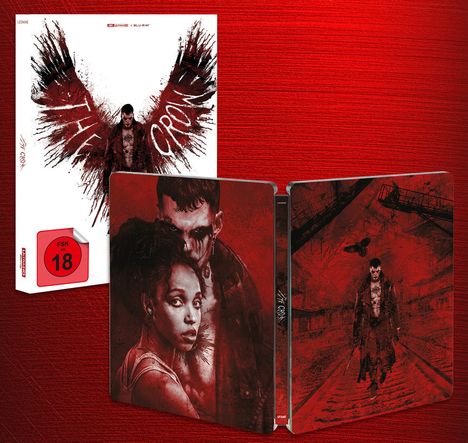 The Crow (2024) (Ultra HD Blu-ray &amp; Blu-ray im Steelbook), 1 Ultra HD Blu-ray und 1 Blu-ray Disc