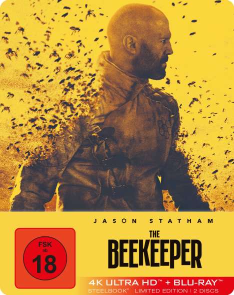 Beekeeper (Ultra HD Blu-ray &amp; Blu-ray im Steelbook), 1 Ultra HD Blu-ray und 1 Blu-ray Disc