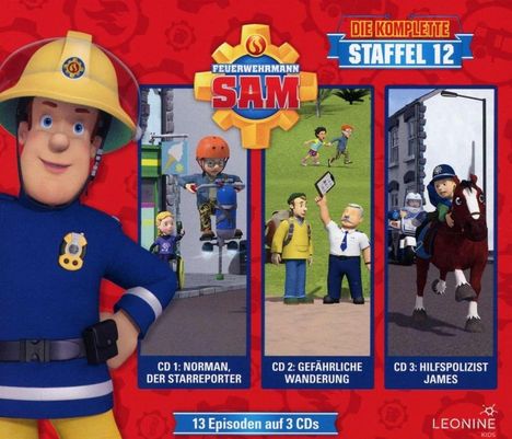 Feuerwehrmann Sam - Die komplette Staffel 12, 3 CDs