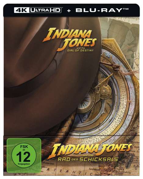 Indiana Jones und das Rad des Schicksals (Ultra HD Blu-ray &amp; Blu-ray im Steelbook), 1 Ultra HD Blu-ray und 1 Blu-ray Disc