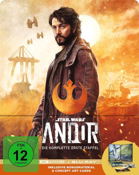 Andor Staffel 1 (Ultra HD Blu-ray &amp; Blu-ray im Steelbook), 3 Ultra HD Blu-rays und 3 Blu-ray Discs