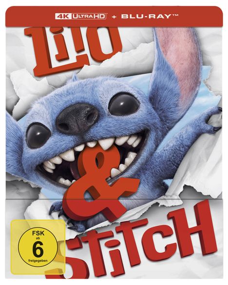 Lilo & Stitch (2025) (Ultra HD Blu-ray & Blu-ray im Steelbook), 1 Ultra HD Blu-ray und 1 Blu-ray Disc