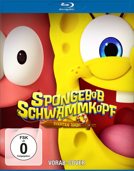 "Geballte Schwammintelligenz", "SpongeBob Schwammkopf", "Piraten Ahoi!", "Diese Weihnachten nur im Kino" zeigt Spongebob und Patrick.
