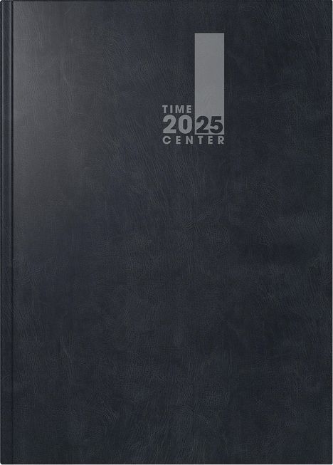 Brunnen 1072520905 Buchkalender TimeCenter Modell 725 (2025)| 2 Seiten = 1 Woche| A5| 352 Seiten| Baladek-Einband| schwarz, Buch