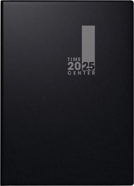 Brunnen 1072856905 Taschenkalender TimeCenter Modell 728 (2025)| 2 Seiten = 1 Woche| A6| 352 Seiten| Kunststoff-Einband| schwarz, Buch