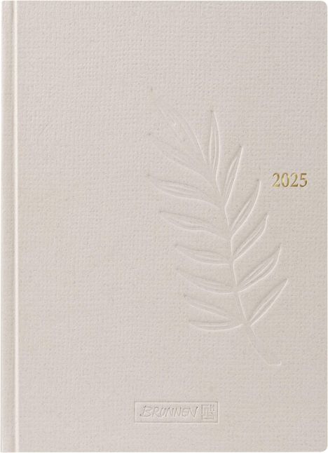 Brunnen 1073167015 Taschenkalender Modell 731 (2025)| 2 Seiten = 1 Woche| A6| 176 Seiten| Naturkarton| hanf, Buch