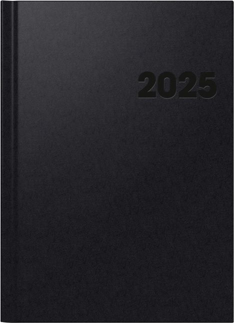 Brunnen 1078160905 Buchkalender Modell 781 (2025)| 2 Seiten = 1 Woche| A4| 144 Seiten| Balacron-Einband| schwarz, Buch