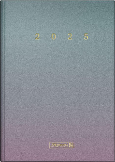Brunnen 1079512015 Buchkalender Modell 795 (2025) "Colour Gradient"| 1 Seite = 1 Tag| A5| 352 Seiten| Grafik-Einband| bunt, Buch