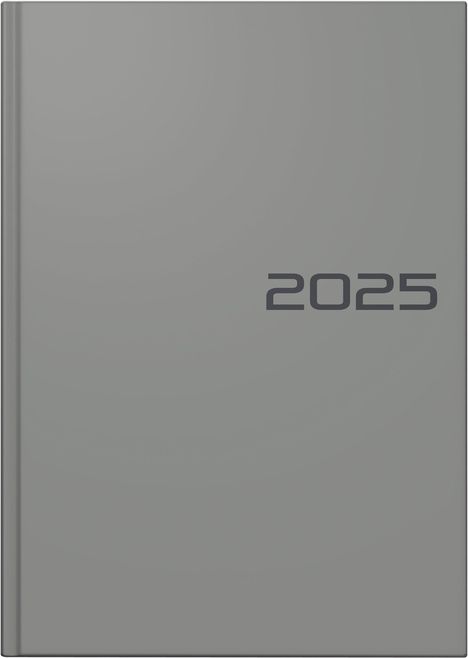 Brunnen 1079561635 Buchkalender Modell 795 (2025)| 1 Seite = 1 Tag| A5| 352 Seiten| Balacron-Einband| grau, Buch