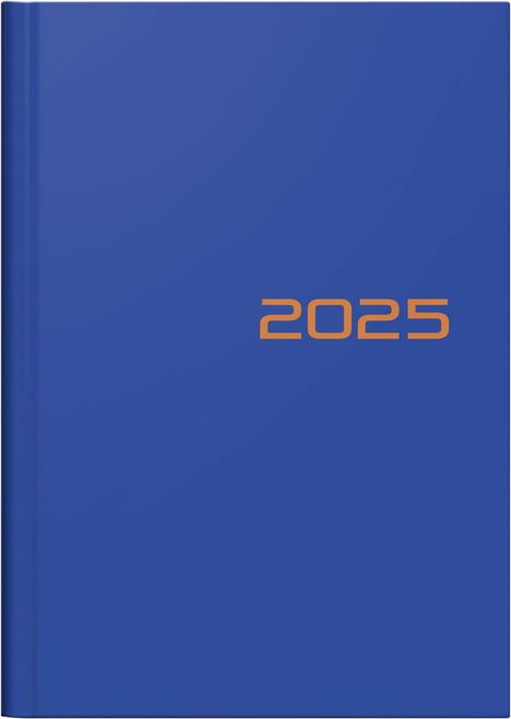 Brunnen1079661035 Buchkalender Modell 796 (2025)| 2 Seiten = 1 Woche| A5| 128 Seiten| Balacron-Einband| blau, Buch