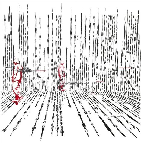 Zitate: "what am I missing?", "what happens if I get there?", "empty.", "derive meaning and understand my mind." Personen und Linien.