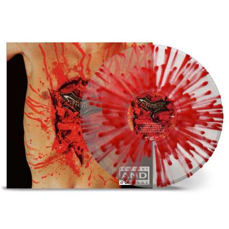 Dismember: Indecent &amp; Obscene (Limited Edition) (Clear W/Red Splatter Vinyl), LP