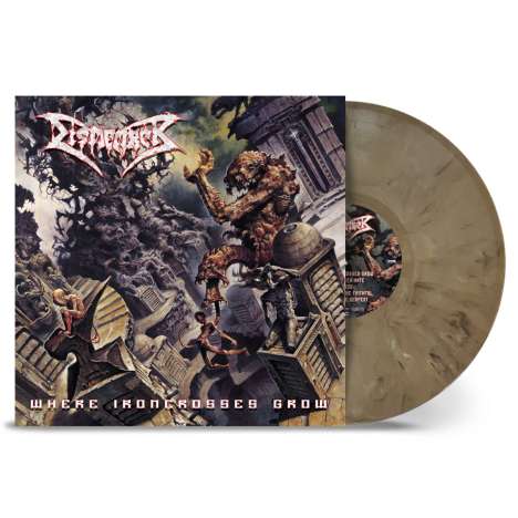 Dismember: Where Ironcrosses Grow (Limited Edition) (Sand Marbled Vinyl), LP