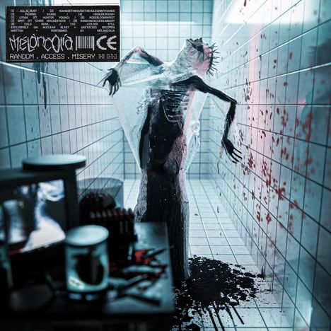 Mélancolia: random.access.misery (Turquoise Transparent Red Opaque Black Splatter Vinyl), LP
