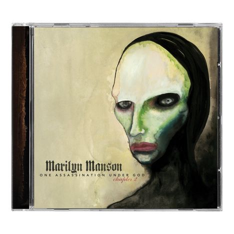 Texte: Marilyn Manson, One Assassination Under God, Chapter 2.  
Illustration: Abstrakter Kopf mit blassen Farben.