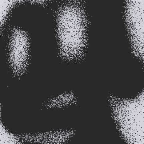 Ein stilisiertes Schwarz-Weiß-Illustrationsmuster mit Körnung und Abstraktion. Texte sind nicht erkennbar.