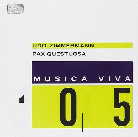 Udo Zimmermann (1943-2021): Pax Questuosa - Passion for Peace, CD