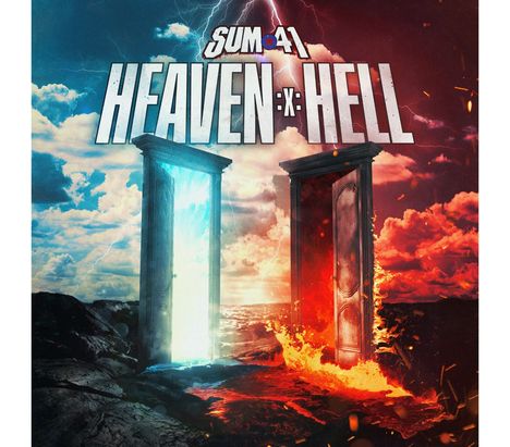 Sum 41: Heaven :x: Hell (Limited Edition) (Black &amp; Cyan Quads with Red Splatter Vinyl) (in Deutschland/Österreich/Schweiz exklusiv für jpc!), 2 LPs