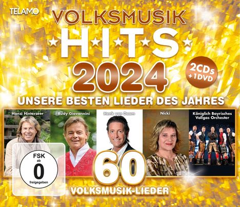 Volksmusik Hits 2024, 2 CDs und 1 DVD