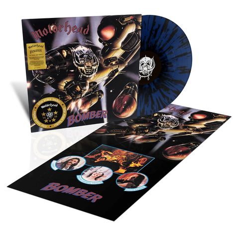 Motörhead: Bomber (50th Anniversary Edition) (Blue &amp; Black Splatter Vinyl), LP