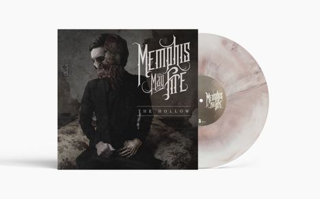 "Memphis May Fire" und "The Hollow". Ein düsteres Cover mit einer teils skelettierten Figur. Vinyl in Marmoroptik.