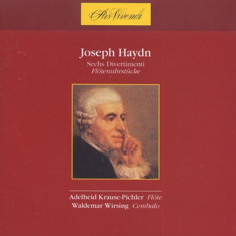 Joseph Haydn (1732-1809): Divertimenti für Flöte &amp; Cembalo in C,D,Es,G,F,B, CD