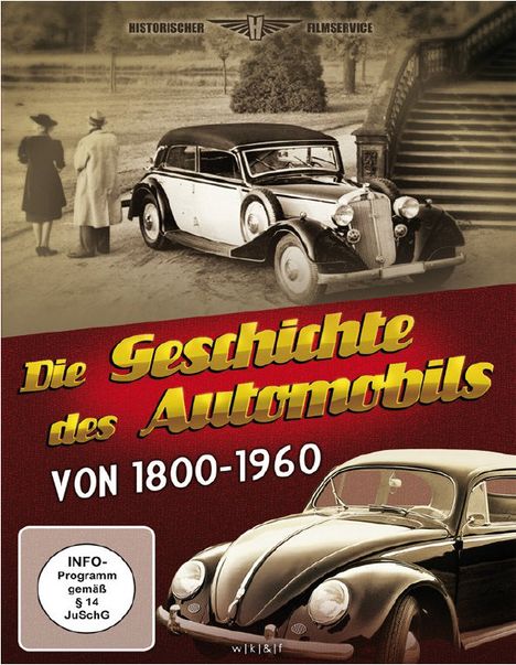 Die Geschichte des Automobils in vier Teilen von 1800 bis 1960, DVD