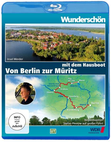 Mit dem Hausboot von Berlin zur Müritz: Havel - Elbe - Elde - Plau am See (Blu-ray), Blu-ray Disc
